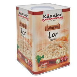 17 Kg Yağlı Az Tuzlu Kova Lor Peynir