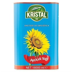Kristal Ayçiçek Yağı 18 Lt Tnk