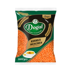 Doğal 2 Kg İthal Kırmızı Mercimek 10*