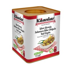 10 Kg 181-230 Biberli Süper Yeşil Zeytin