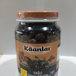 1 Kg 351-380 Ö. Seçme Cam Pet Siyah Zeytin*6
