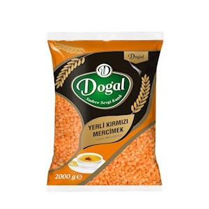 DOĞAL 2 KG YERLİ KIRMIZI MERCİMEK *10