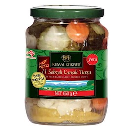 K.KÜKRER 0.72 LT 11 SEBZELİ CAM ACILI KARIŞIK TURŞU*12